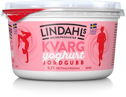Kvargyoghurt Jordgubb 0,2% 500g