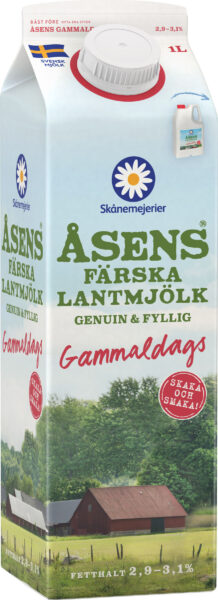 Åsens Färska Lantmjölk Gammaldags 1L