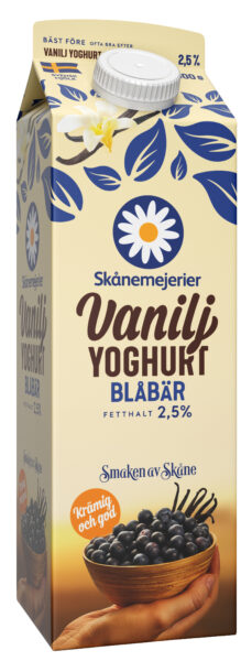 Vaniljyoghurt Blåbär 2,5%