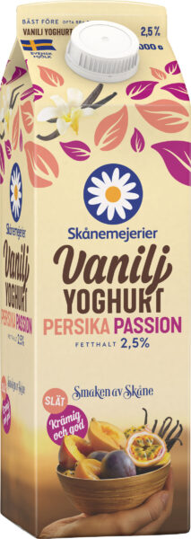 Vaniljyoghurt Persika Passion 2,5%
