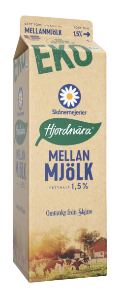 Eko mellanmjölk 1.5%